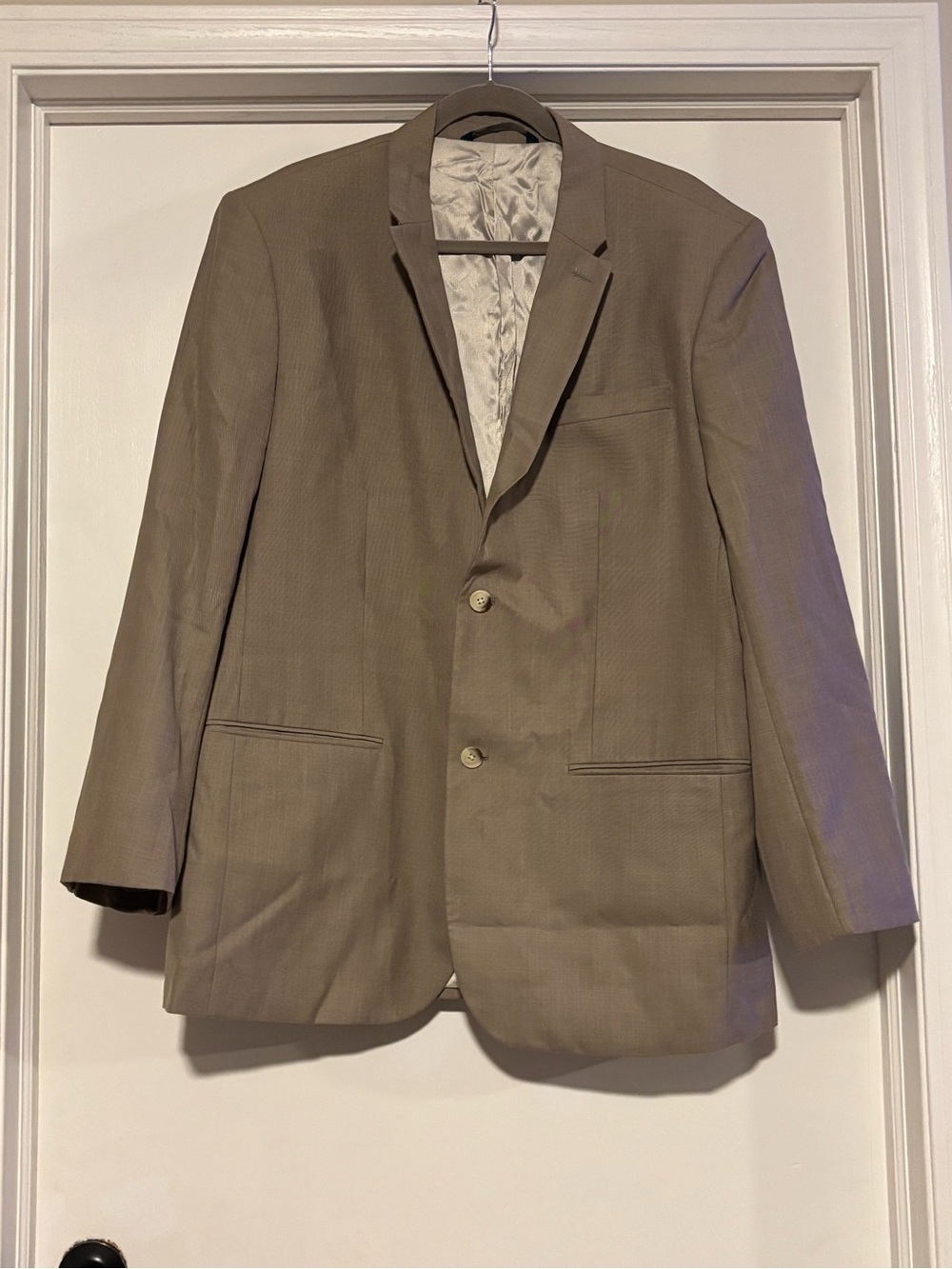 Perry Ellis Men's Light Taupe Single-Breasted Blazer